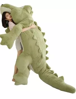 MIXUS Plush Toy Extra Large Stuffed Toy Stuffed Stuffed Stuffed Large Stuffed Pillow Stuffed Stuffed Toy Crocodil/Игрушка крокодила/Чучело зелёный
