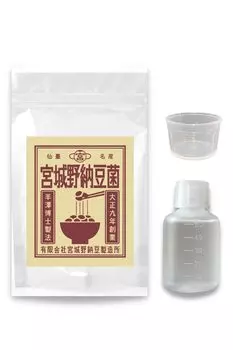 Miyagino Natto Manufacturing Natto Bacillus Natto Handmade Liquid Type 50 мл Для 10 кг сушеных соевых бобов с мерным стаканом. (20 кг натто) (чашка 50 мл)
