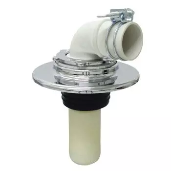 Miyako MB44JWM VP VU50 Laundry Drain Trap, No Glue