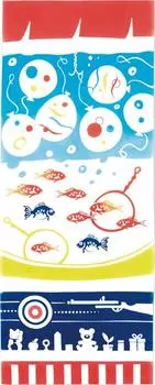 Miyamoto Kenema Made in Japan Tenugui Hand 35 x Summer Festival 50149 Miyamoto-Towel Ch-dyed Towel, 90cm, Play,