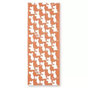 Miyamoto Moomin Tenugui Hand Moominpappa Orange x 33 x 51043 (MOOMIN) Ch-dyed Towel, & Moominmamma, Gray, Approx. 90cm,