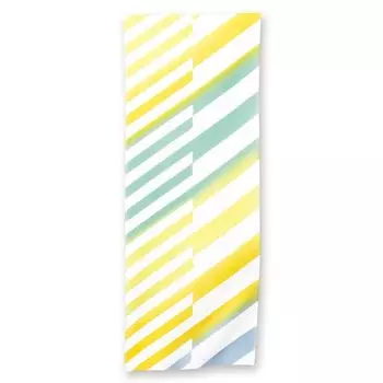 Miyamoto Sangyo Miyamoto Towel Tenugui Hand Blind 33 x yen Towel, Ch-dyed, Kenema+, Stripe, Yellow, Approx. 90cm, Price 53,000