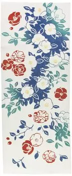 Miyamoto Towel Hand Hanafuto Winter 36 x Dyed Hand 50096 Towel, (Flower Garden) Camellia, 90cm, Towel,