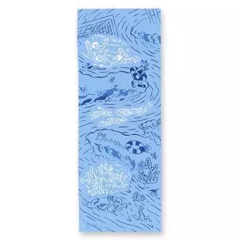 Miyamoto Towel Kenema Tenugui Hand Choju Jinbutsu Giga Jinbutsu Made in 33 x 90 50259 Towel, (Choju Giga) Swimming 24, Japan, Blue, Approx. cm, синий