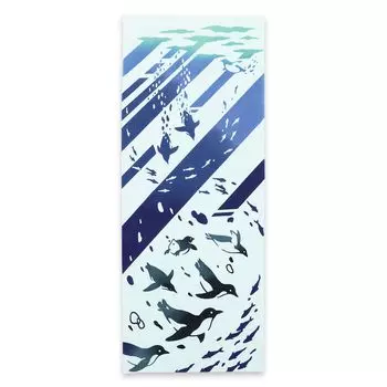 Miyamoto Towel Kenema Tenugui Hand Sea Penguin Made in 35 x Product Number 50219 Towel, Design, Japan, Blue, Approx. 90cm, синий