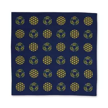 Miyamoto Towel Miyamoto Furoshiki Small Furoshiki Mimosa Made in Japan Navy 50 x 50cm 30049 Wife s Approx.
