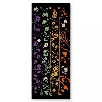Miyamoto Towel Miyamoto Kenema Tenugui Hand Amida 35cm x 50198 (Miyamoto-towel) Co., Ltd. Towel, Halloween, Approx. 90cm,