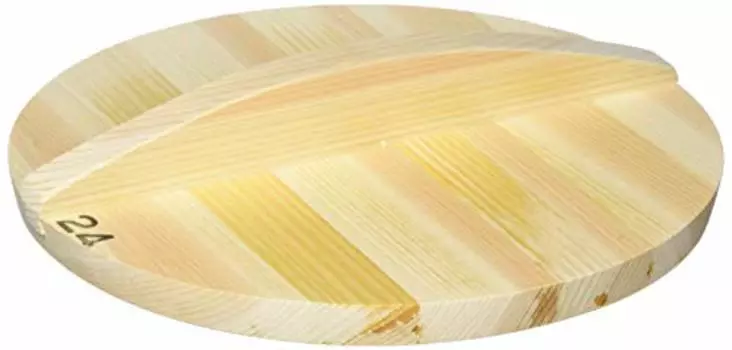 Miyanurushi Craft AKB02024 Thick Sawara Wooden Lid, For 9.4 inches (24 cm), Sawara Wood, Made in Japan