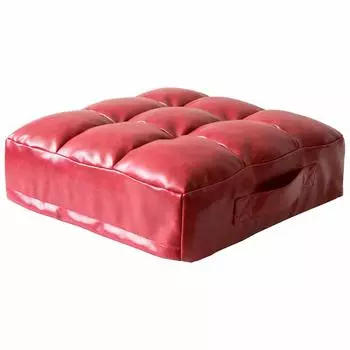 Подушка из кожи Miyatake Manufacturing, ширина 38 x глубина 38 x высота 14 см, цвет красный, толщина RD (14см) CN-380 красный