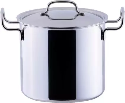 Miyazaki Seisakusho GEO deep made in IH compatible with all heat 15 year warranty Two-handled pot, 21cm, Japan, compatible, sources, GEO-21D