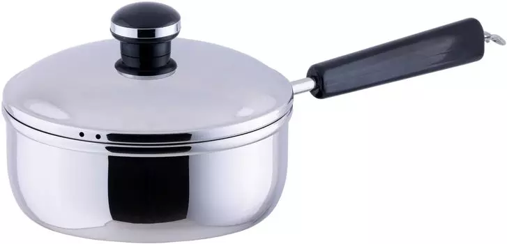 Miyazaki Seisakusho Object One Hand Pot Mini 16 см Сделано в Японии Гарантия 5 лет Совместимость с IH Легкий серебристый OJ-32