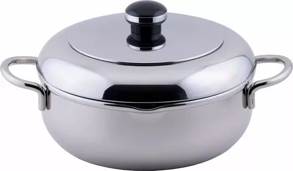 Miyazaki Seisakusho Object The Tempura Two Handed Pot 22cm Made in Japan 5 Year Warranty IH Compatible Lightweight OJ-45