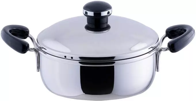 Miyazaki Seisakusho Object Two Handed Pot Mini 14cm Made in Japan 5 Year Warranty IH Compatible Lightweight OJ-31