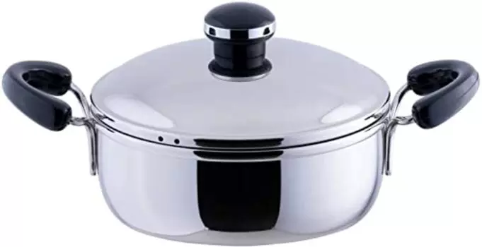 Miyazaki Seisakusho OJ-33 Objet Pot with Both Hands, Mini, 6.3 inches (16 cm), Made in Japan, Induction Compatible, Lightweight
