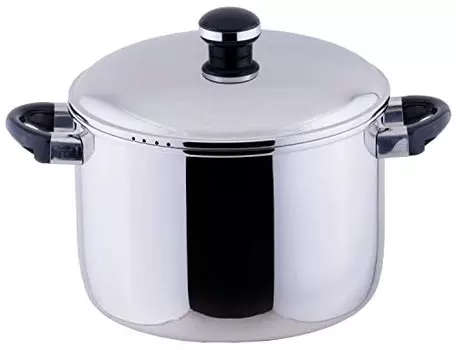 Miyazaki Seisakusho OJ-39 Objet Double-Handed Pot, Deep Type, Jumbo, 9.8 inches (25 cm), Made in Japan, Induction Compatible, Lightweight