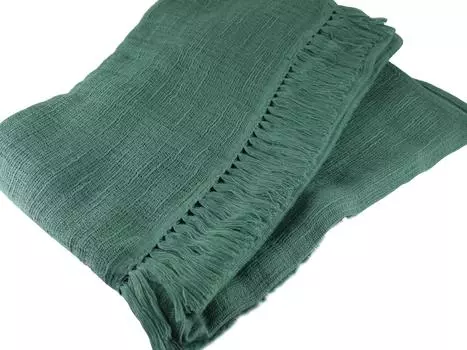 Miyazaki Towel Imabari Shawl 170 Moss Green 180cm x 70cm No.3