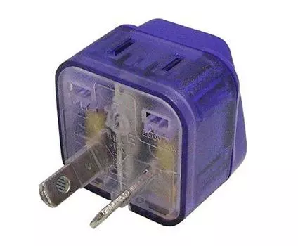 Miyoshi MCO Overseas Power Conversion Plug O Type Double Outlet Type Equipped with 1 Universal Outlet MBA-PO MBA-PO