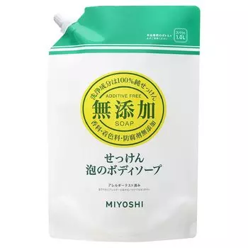 MIYOSHI Miyoshi Soap Soap Foam Body Soap Refill Unscented 1L Additive-free