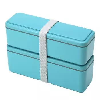 Ланч-бокс Miyoshi Seisakusho со встроенным пакетом для льда Fit Series Slim Macaron BL GEL-COOL S+L 0101-0181