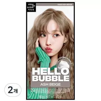 Мизансцена Новая краска для волос Hello Bubble 10AB, 10A пепельно-бежевый, 2 шт.