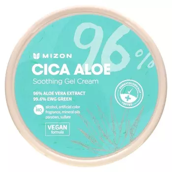 Mizon, Cica Aloe, успокаивающий гель-крем, 300 г (10,58 унций)