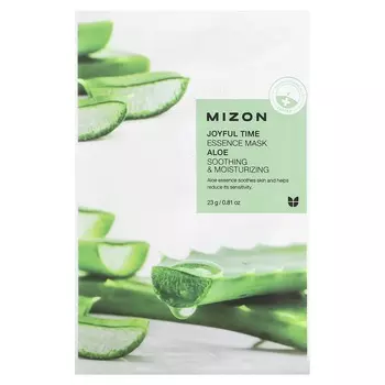 Mizon, Joyful Time Essence Beauty Mask, Aloe, 1 sheet, 23g (0.81oz)