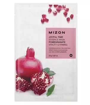 MIZON Joyful Time Essence Mask Pomegranate Тканевая маска для лица с экстрактом гранатового сока
