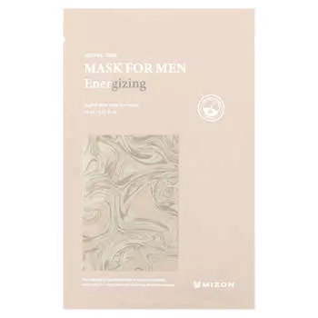 Mizon, мужская, маска красоты, тонизирующая, 1 тканевая маска, 0,81 жидких унций (24 мл)