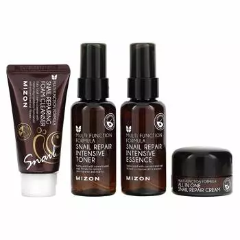 Mizon, набор миниатюр улиток, набор из 4 шт.