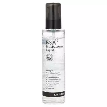 Mizon, Программа обновления кожи, BSA Black Head Away Liquid, 3,38 унции (110 г)