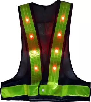 Mizukei LED Safety Vest Pika Navy LED 5916521 Kira Spark Синий/Желтый Красный/Белый
