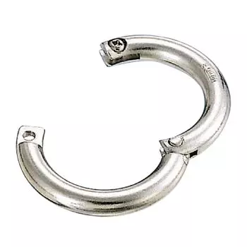 Mizumoto Machine MM Тяжелая цепная защелка Диаметр проволоки 5 мм Внутренний диаметр 25 мм Нержавеющая сталь SUS304 A-035 HC-5 серебряный