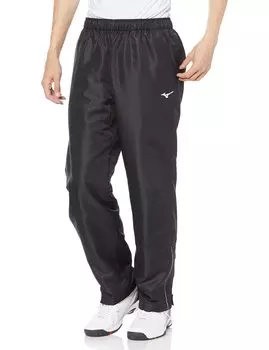 Mizuno Active Warmer and Tennis Size S Pants, Long, Water-Repellent, Warm, Wear, 62JF0501, Black, чёрный