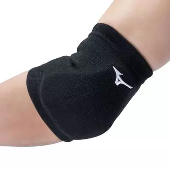 Mizuno Антибактериальный и волейбольный налокотник, размер универсальный, с запахоустойчивой подушечкой, унисекс, черно-белый, (V2MYC103)