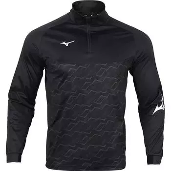 Mizuno Breathable Stand Collar Pullover Long Sleeve Sweatshirt Men sweatshirt Gray Black P2CC19Z190 M