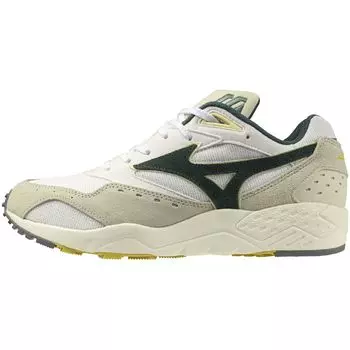 Mizuno Contender Perfect for and x Green x Size 2E Sneakers, Commuting, School, Lifestyle, Stylish, Off-White Beige, 25.0 cm,
