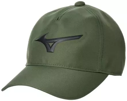 Mizuno E2MW2501 Khaki RB Logo Twill Golf One Size Fits All Men s Cap, (Head Circumference 56-60cm)
