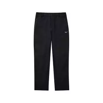 Mizuno Essential Series Durable Windproof Waterproof Zipper Straight Leg Pants Unisex pants Obsidian-Black K2CF46Y1 S