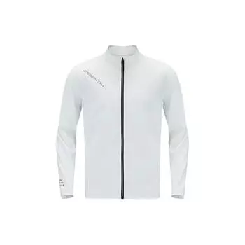 Mizuno Essential Series Logo Solid Color Stand Collar Zipper Casual Sports Jacket Men Jacket White K2CC41A3-02 2XL