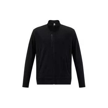 Mizuno Essential Series сплошной цвет ветрозащитная вязаная повседневная куртка мужская куртка черная K2CC41A4-09 L