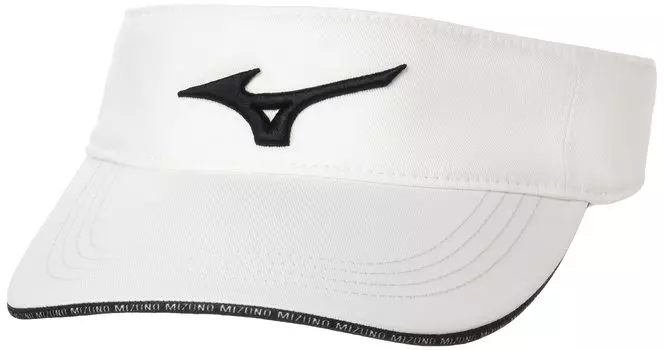 Mizuno Golf Cap with Lambard Free Size Men s Logo, Tour-Grade Visor, Cotton, White/Black, (E2MW2A27)