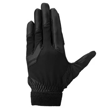 MIZUNO High School Baseball Rules JM Black x Black Baseball/Softball Gloves, Junior, Left-Handed, Compliant, 1EJEY320, Size,