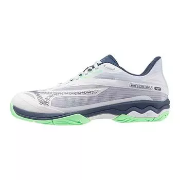 Mizuno Кроссовки унисекс Wave Exceed Light 2 AC Белый Винтажный Индиго Мята Нео-Мята 61GA231837 39