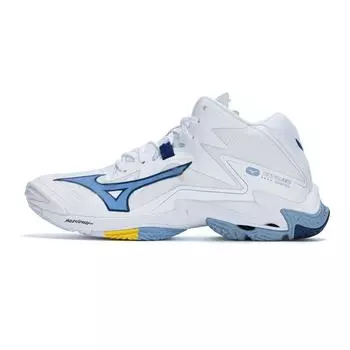 Mizuno Кроссовки унисекс Wave Lightning Z8 Mid Белый Колокольчиковый Синий Цвет Бел-Эйр-Синий V1GA240597 40.5