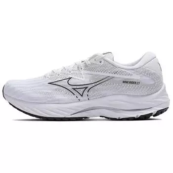 Mizuno Кроссовки унисекс Wave Rider 27 Бело-черные J1GC230358 38.5