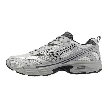 Mizuno MXR Casual Light Gray x Silver x Size 3E Sneakers, Fashion, Commuting, School, Lifestyle, Gray, 25.5 cm,