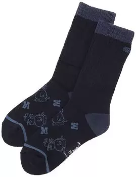 Mizuno PEANUTS Snoopy Relaxed Socks Breath Thermo Material C2MXAY51 Navy Heat-Generating Women s