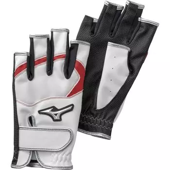 Mizuno Перчатки для гольфа Park Golf Gloves Zero Space Fingering Type для обеих рук из синтетического волокна M C3JGP015 женские из кожи/искусственной кожи/синтетики белого/красного цвета
