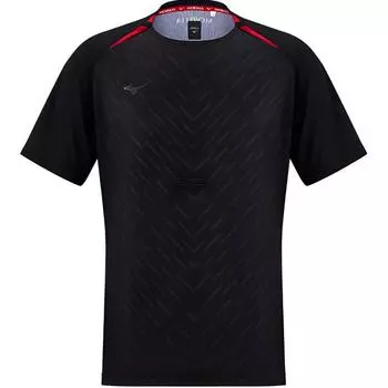Mizuno Performance Series Pullover Round Neck Comfortable Short Sleeve T-Shirt Men Tops Black P2MAB002-09 2XL