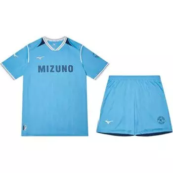 Mizuno Performance Series SS24 Comfortable Quick-Dry Versatile Short Sleeve Elastic Shorts Soccer Set Unisex sets Victory-Blue P2CG46P2-96 L
